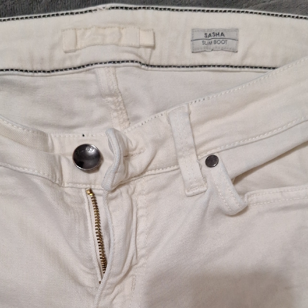 Sasha Women's White Flare Jeans